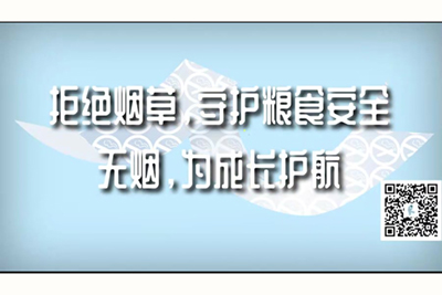 欧美阴户阴毛视频拒绝烟草，守护粮食安全